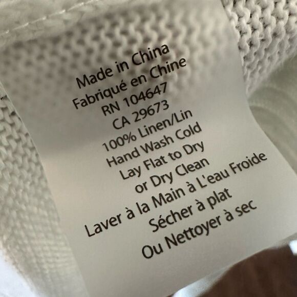 KINROSS White Linen Front Zip Hoodie S/P - Picture 7 of 7